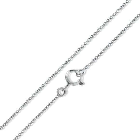 Sterling Silver Natural Garnet Stylized Heart 18" Necklace NWT - Picture 6 of 8